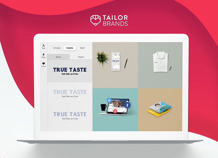 Website thiết kế logo - Tailor Brands