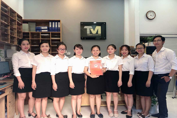 Đội ngũ nhân viên tại công ty Tâm Minh