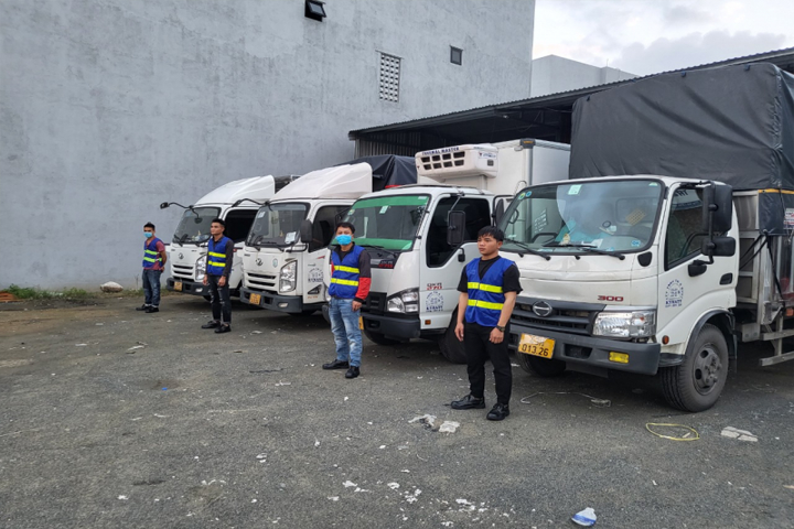 Đội vận chuyển của công ty Kyhaty Logistics