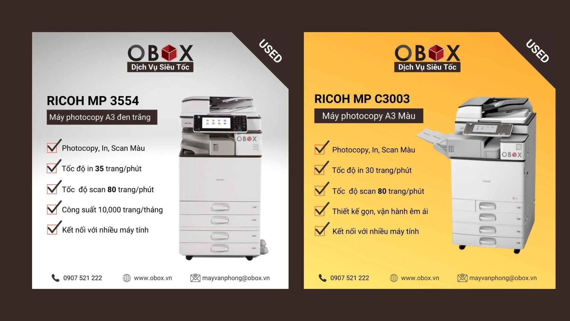 Obox - Công ty cho thuê máy photocopy tại Đà Nẵng uy tín
