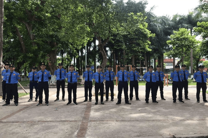 Đội ngũ bảo vệ chất lượng tại công ty bảo vệ Thiên Long