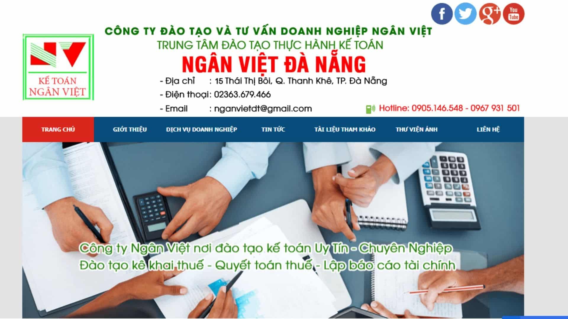 Công Ty Đào Tạo Và Tư Vấn Doanh Nghiệp Ngân Việt Đà Nẵng – Địa chỉ chuyên dịch vụ kế toán Đà Nẵng